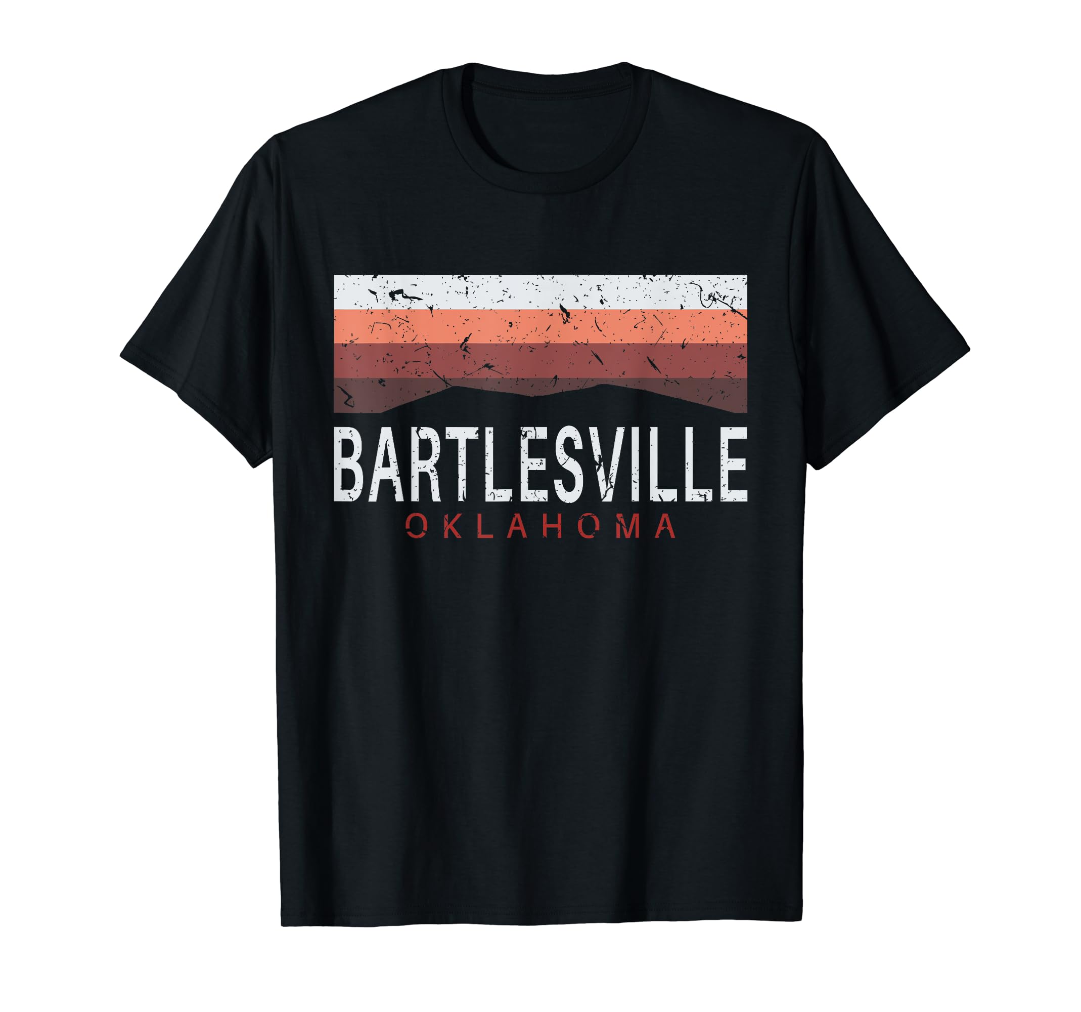Bartlesville Oklahoma Ok Distressed T-Shirt - Unique Graphic Unisex - T-Shirt, Sweatshirt, Hoodie