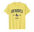 New Braunfels Texas Tx State Flag T-Shirt - Minimalist Print for Adults - T-Shirt, Sweatshirt, Hoodie
