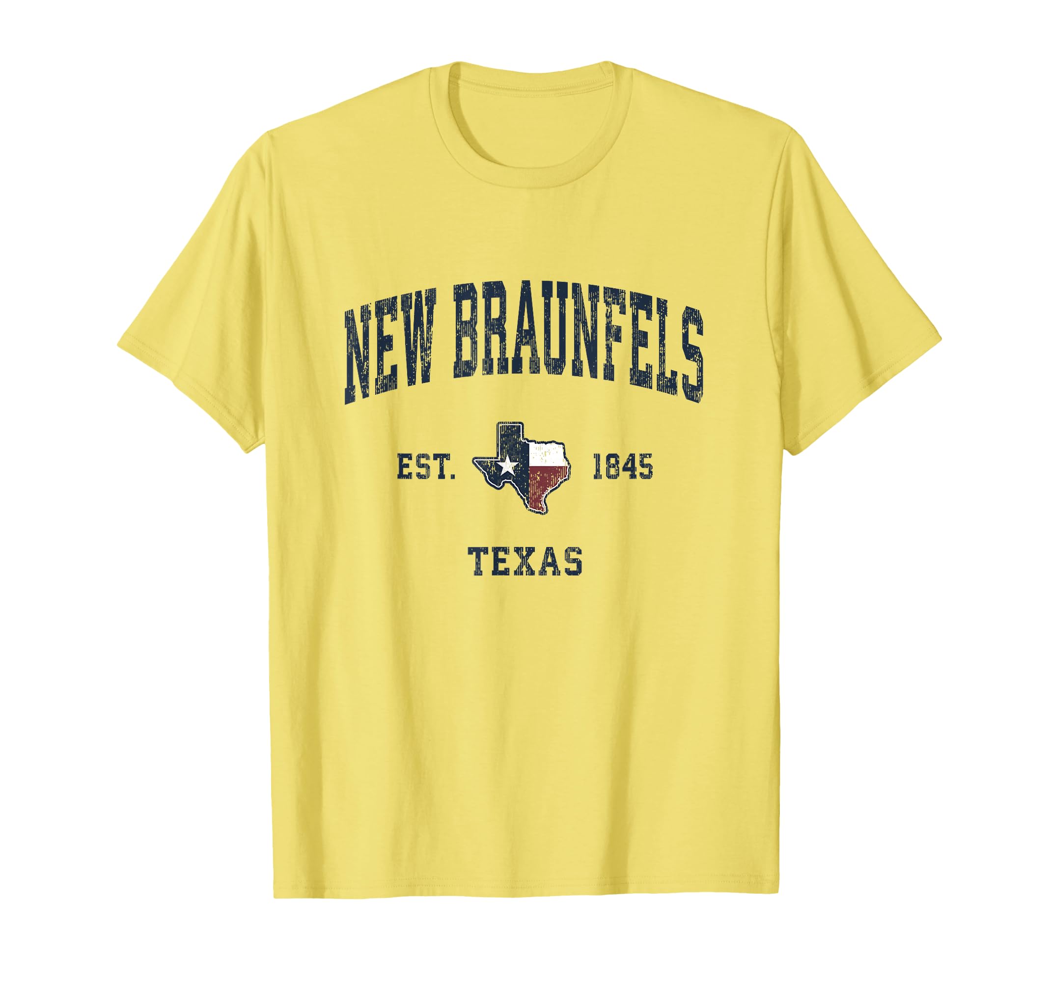 New Braunfels Texas Tx State Flag T-Shirt - Minimalist Print for Adults - T-Shirt, Sweatshirt, Hoodie