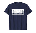 Toronto Canada Blue White Striped T-Shirt - Graphic Print for Adults - T-Shirt, Sweatshirt, Hoodie