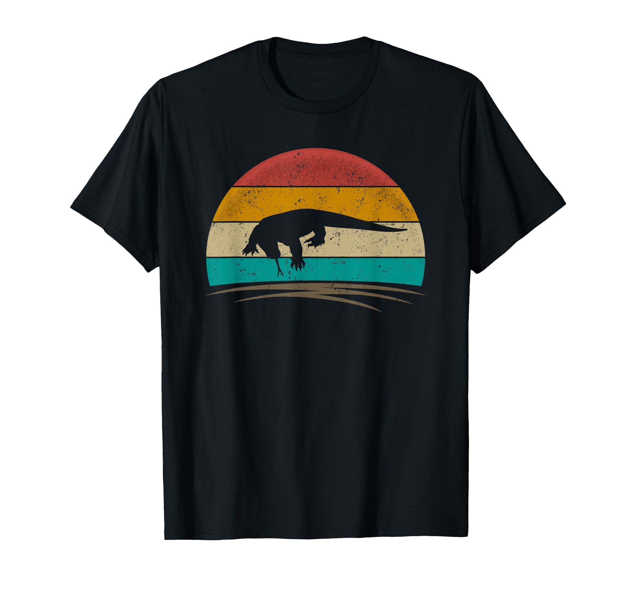Komodo Dragon Distressed Komodo Dragon T-Shirt - Minimalist Print Men Women - T-Shirt, Sweatshirt, Hoodie