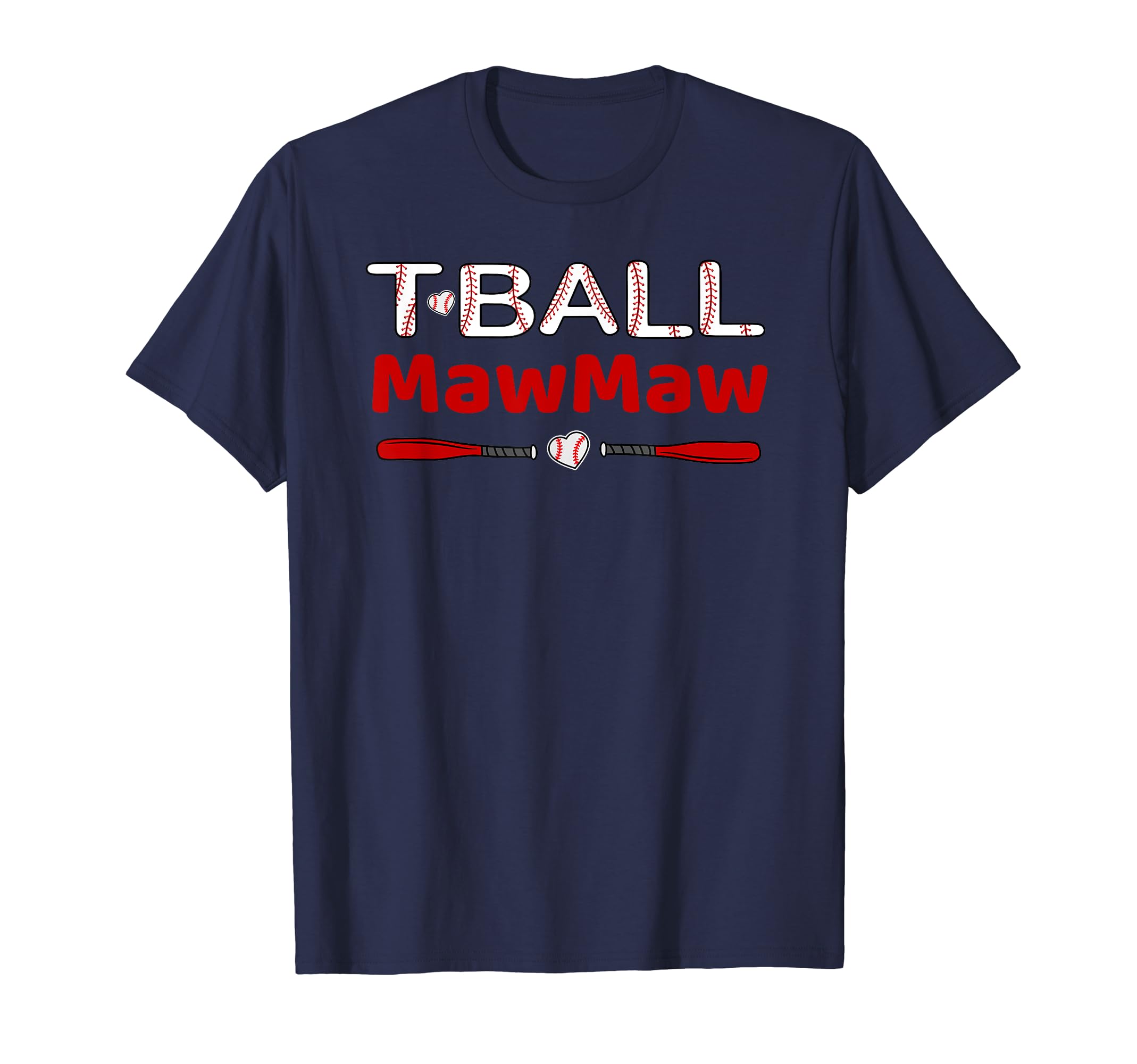 T Ball Mawmaw Grandma Ball Baseball T-Shirt - Novelty Apparel for Adults - T-Shirt, Sweatshirt, Hoodie