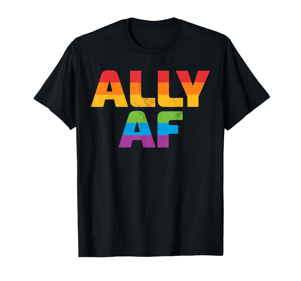 Lgbtq Ally Af Lesbian Gay Pride Lgbt T-Shirt - Unique Graphic for Adults - T-Shirt, Sweatshirt, Hoodie