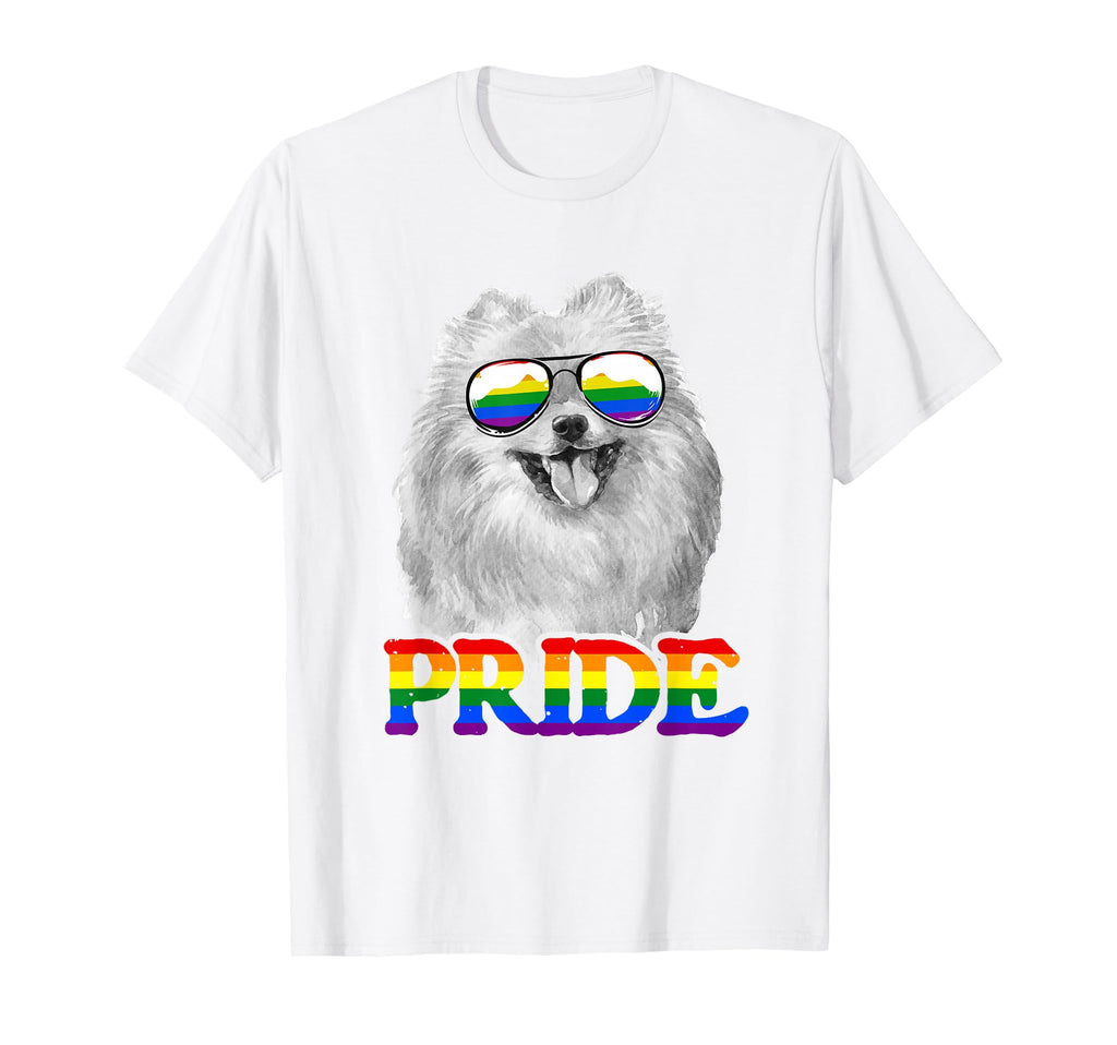 Lgbtq Pomeranian Pom Dog Gay Pride T-Shirt - Aesthetic Graphic Men Women - T-Shirt, Sweatshirt, Hoodie