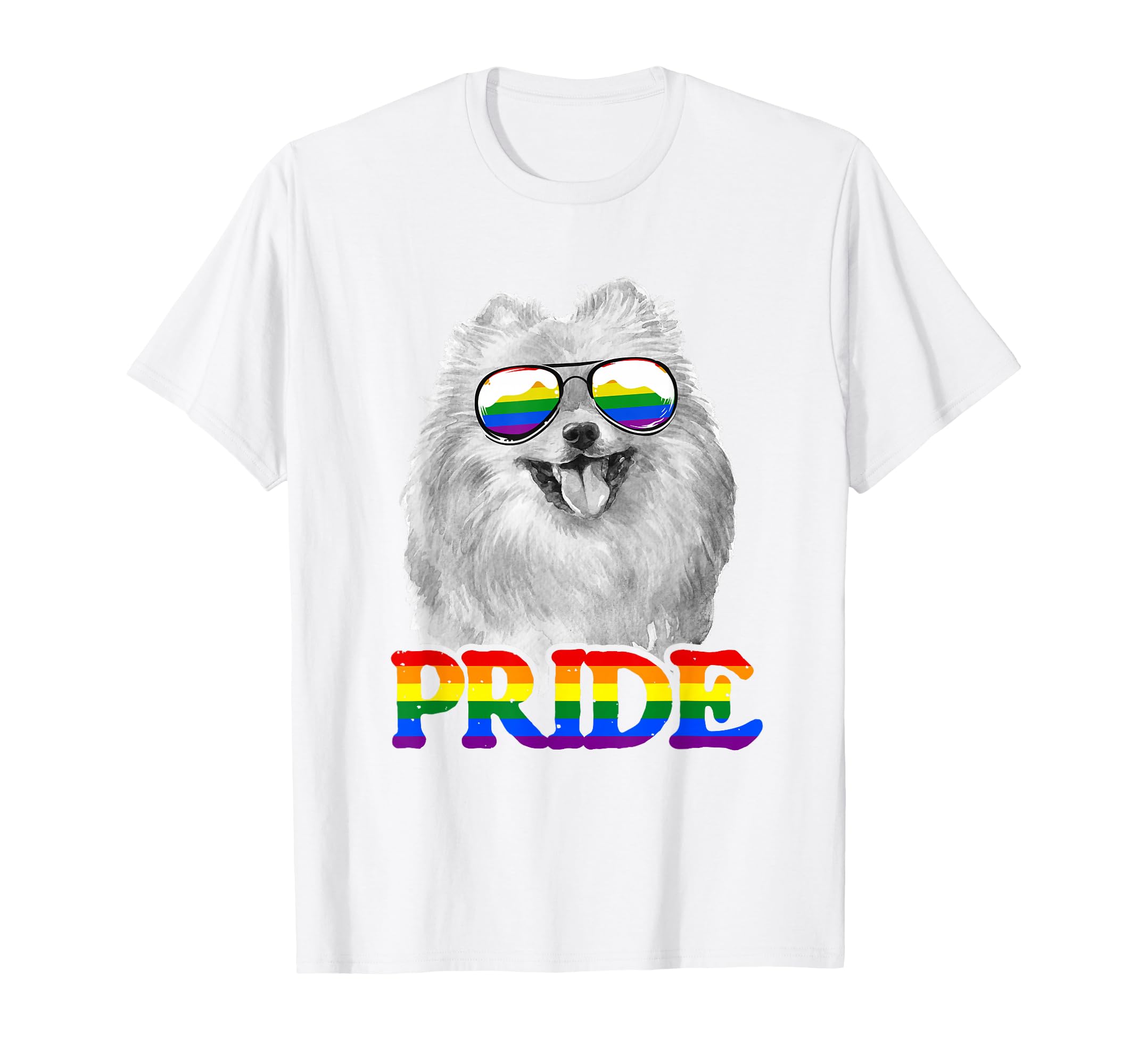 Lgbtq Pomeranian Pom Dog Gay Pride T-Shirt - Aesthetic Graphic Men Women - T-Shirt, Sweatshirt, Hoodie