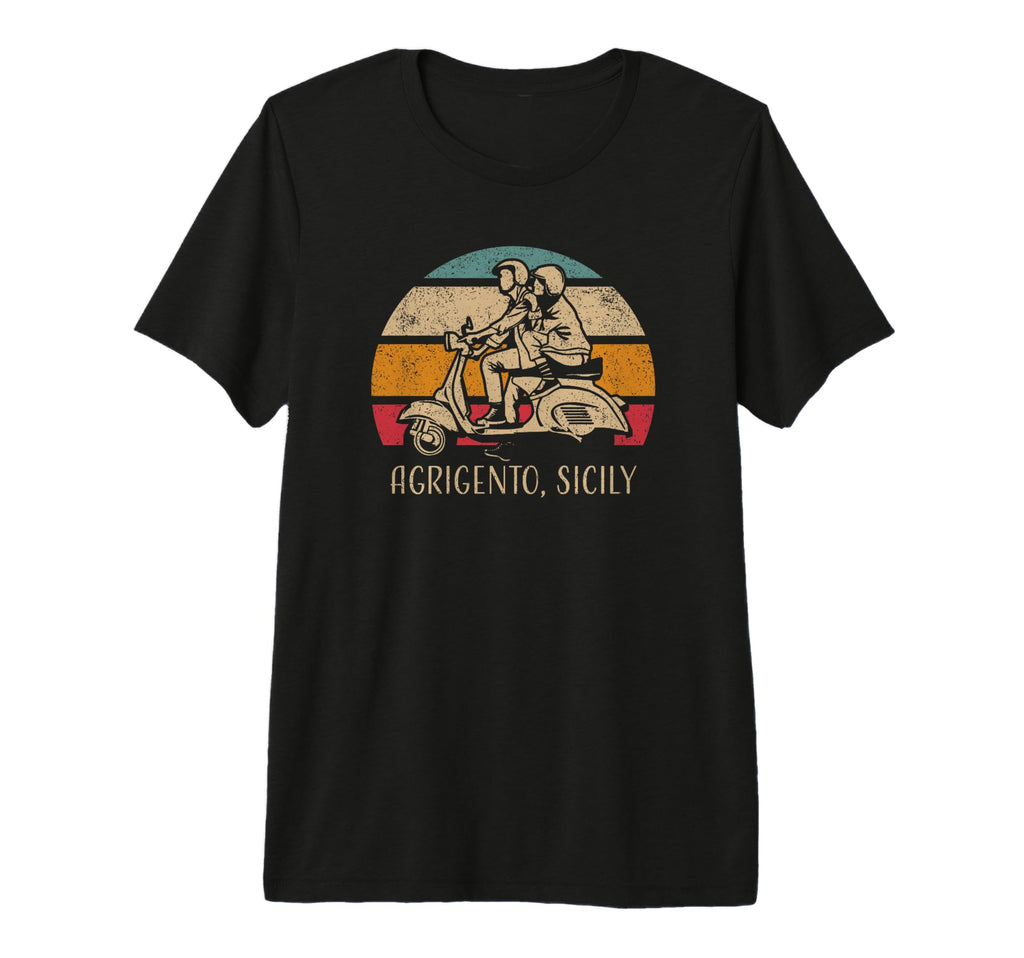 Agrigento Sicily Sicilia Scooter T-Shirt - Casual Everyday Wear for Adults - T-Shirt, Sweatshirt, Hoodie