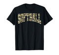 Camo Game Day Softball Season Funny Team T-Shirt - Minimalist Print Unisex - T-Shirt, Sweatshirt, Hoodie
