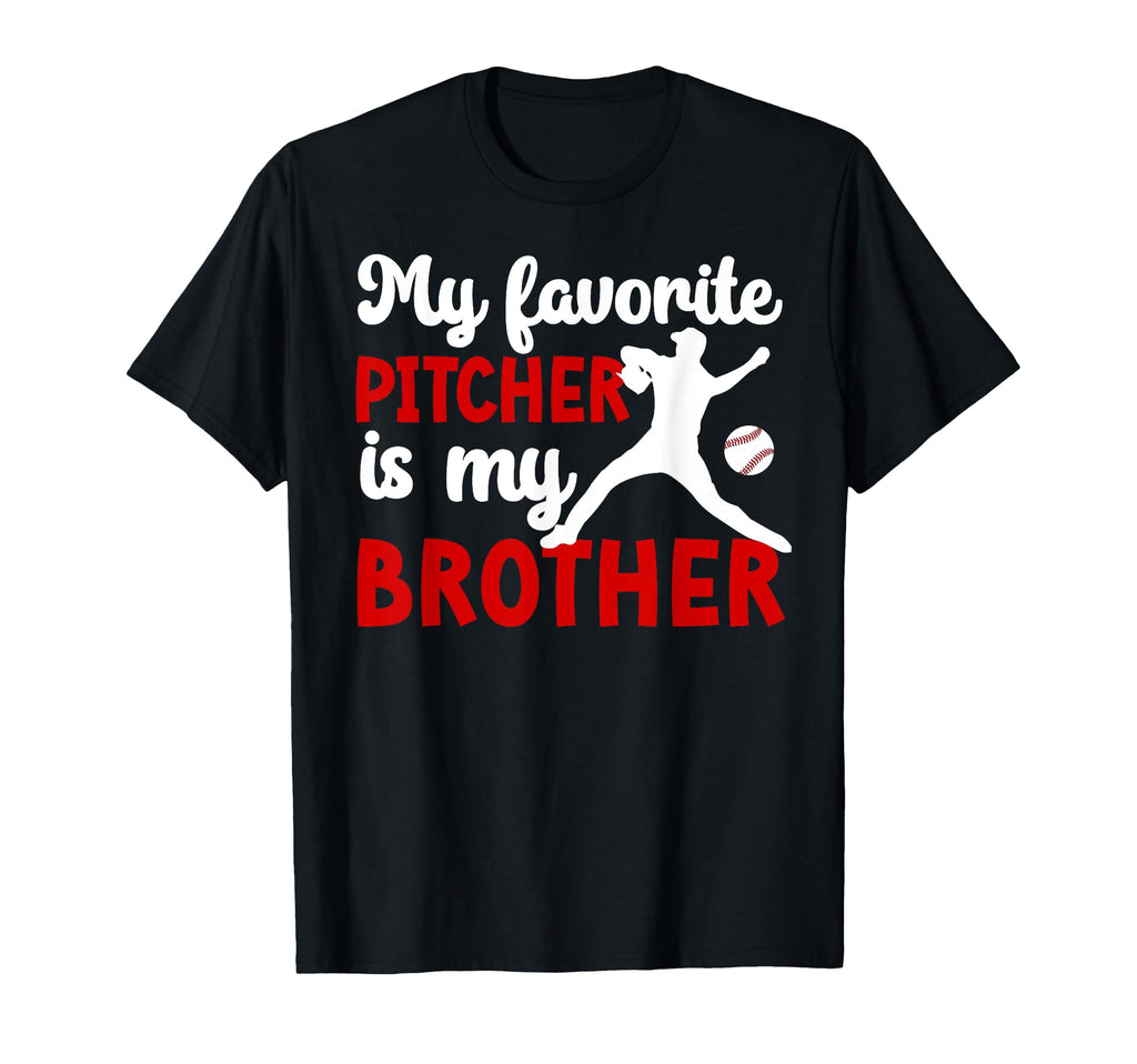 Baseball Pitcher Brother Proud Brother T-Shirt - Graphic Print for Adults - T-Shirt, Sweatshirt, Hoodie