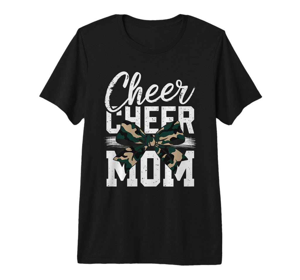 Cheer Mom Mother Bow Cheerleader Game T-Shirt - Trendy Graphic for Adults - T-Shirt, Sweatshirt, Hoodie