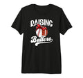 Raising Ballers Baseball Football Mom T-Shirt - Custom Art Print Men Women - T-Shirt, Sweatshirt, Hoodie