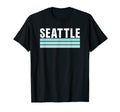 Seattle Blue Light Blue Striped T-Shirt - Novelty Apparel for Adults - T-Shirt, Sweatshirt, Hoodie