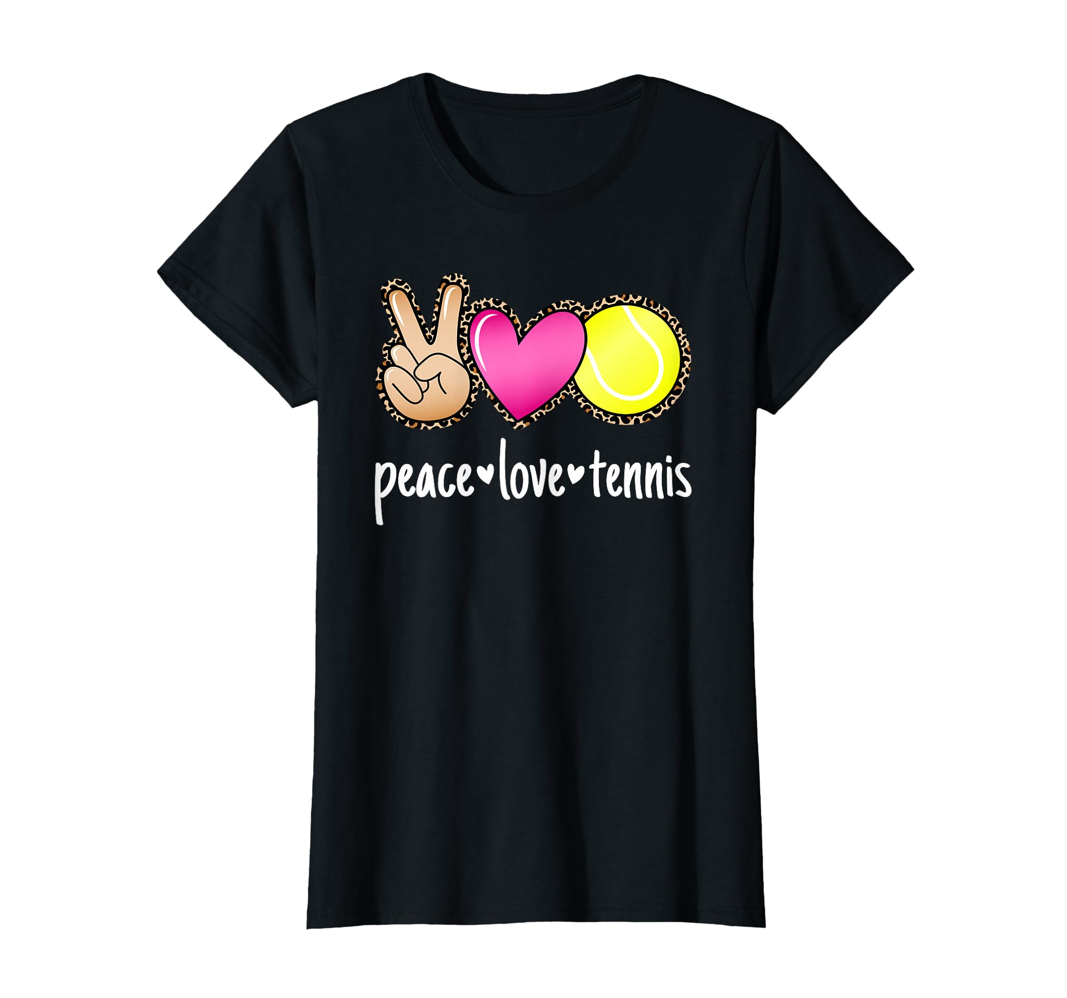 Peace Love Tennis Tennis Player T-Shirt - Fun Novelty Design Unisex - T-Shirt, Sweatshirt, Hoodie