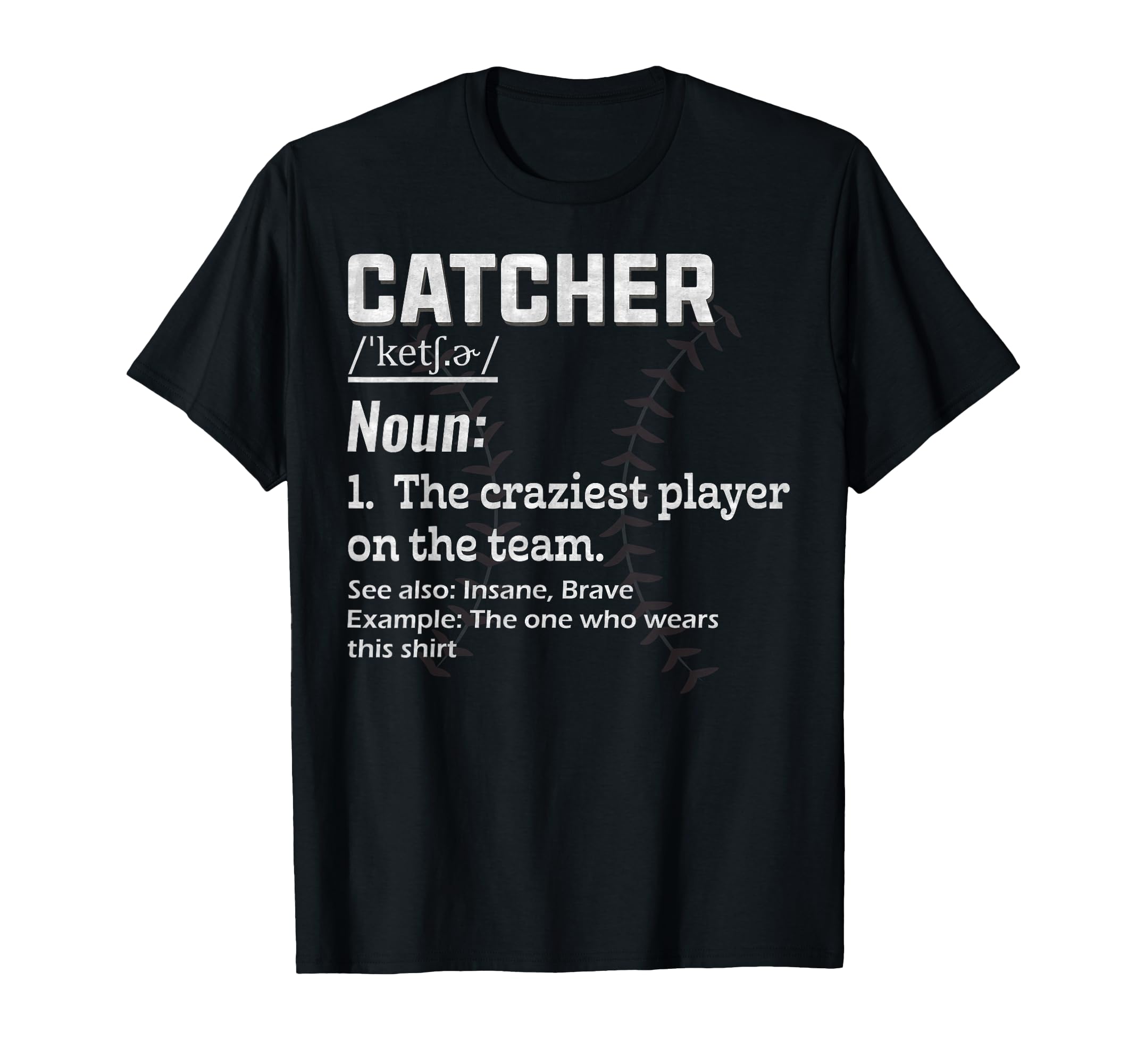 Squatting Behind Home Plate T-Shirt - Aesthetic Graphic for Adults - T-Shirt, Sweatshirt, Hoodie