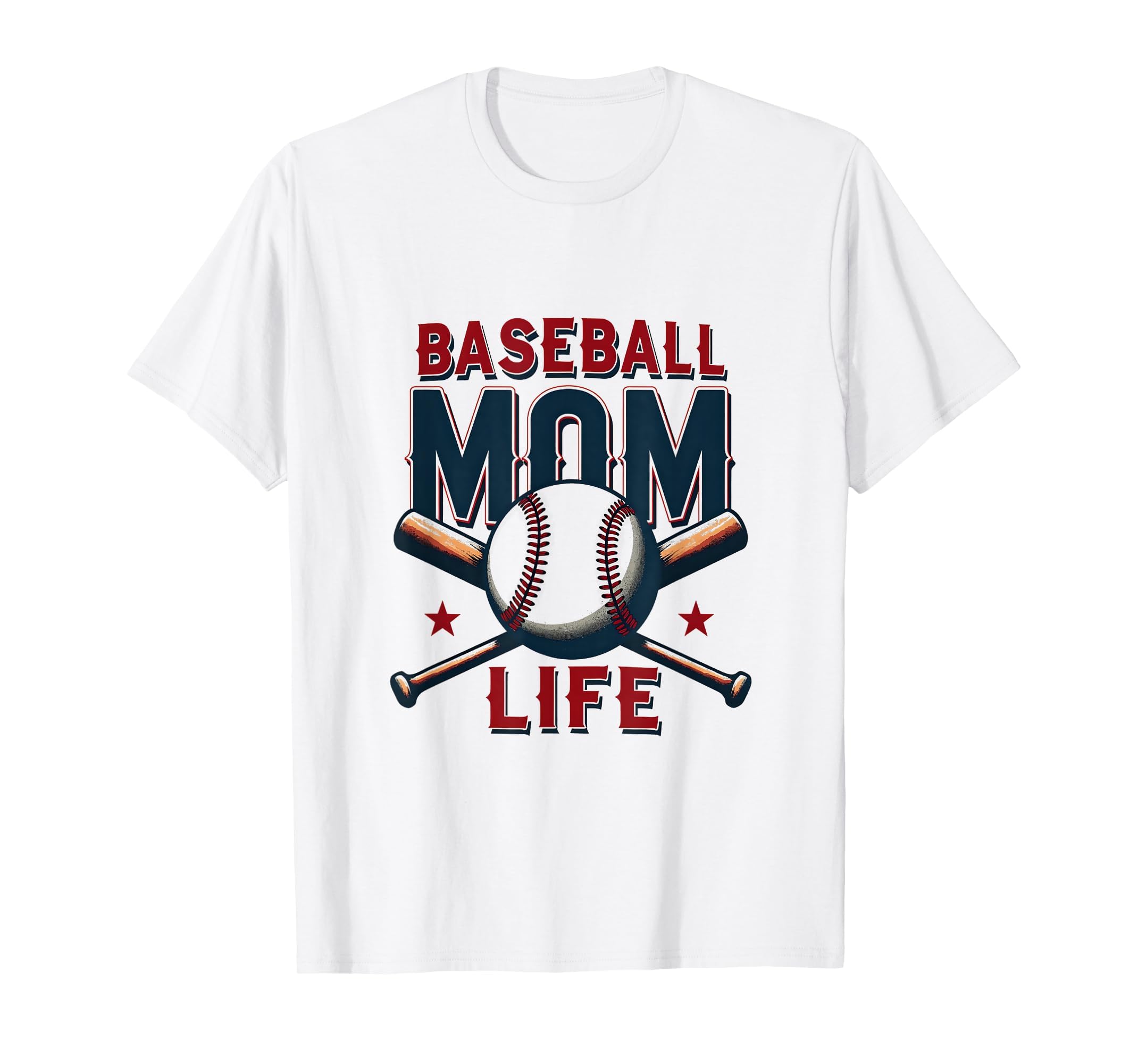 Baseball Mom Life T-Shirt - Graphic Print Men Women - T-Shirt, Sweatshirt, Hoodie