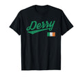 Derry Ireland Irish Flag Distressed T-Shirt - Custom Art Print Unisex - T-Shirt, Sweatshirt, Hoodie
