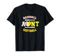 Baseball Softball Aunt Softball Baseball T-Shirt - Graphic Print Unisex - T-Shirt, Sweatshirt, Hoodie