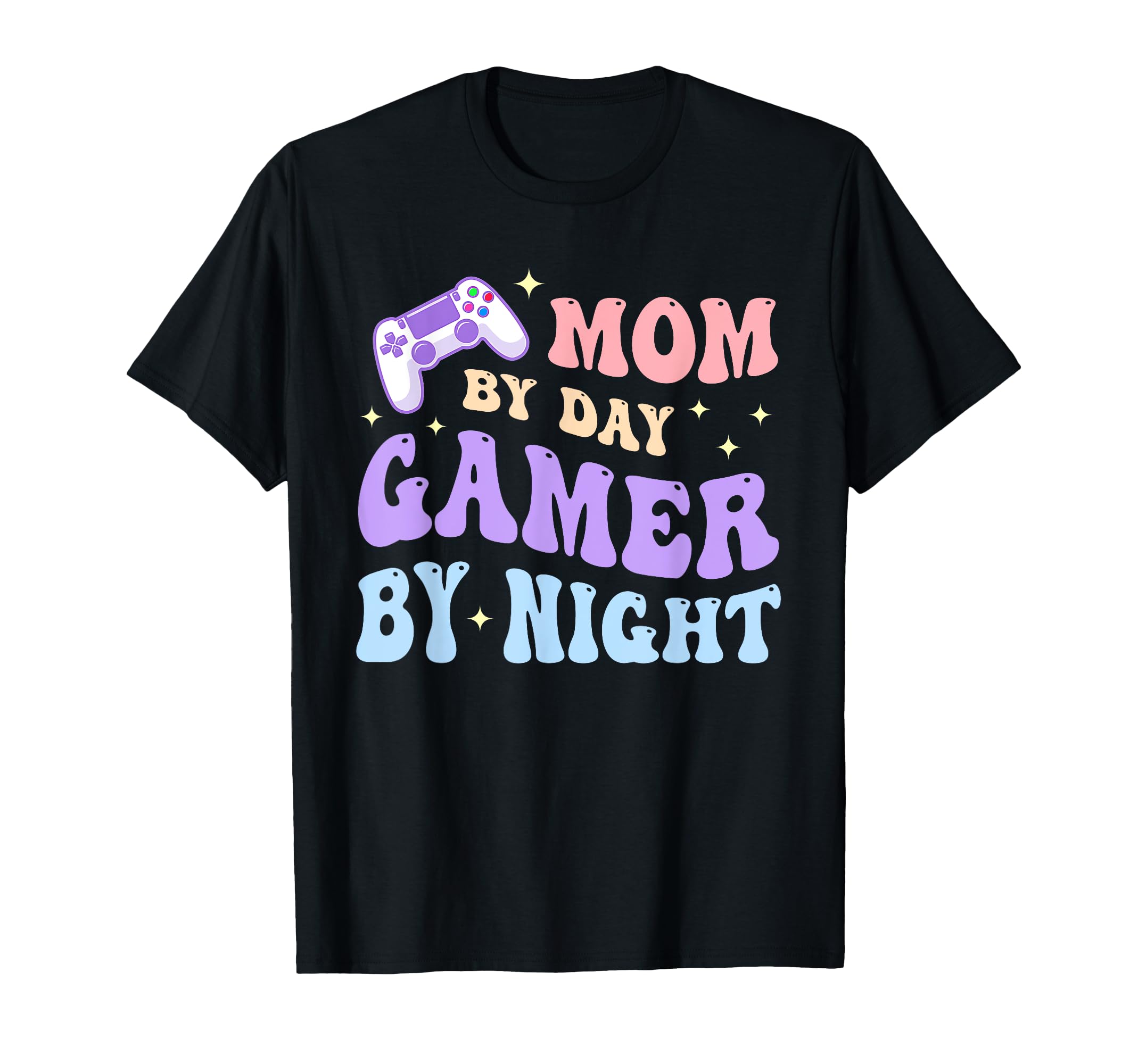 Mom Day Gamer Night Groovy T-Shirt - Graphic Print Men Women - T-Shirt, Sweatshirt, Hoodie