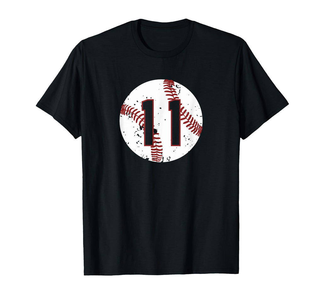 Baseball Number 11 Softball Mom Gift T-Shirt - Unique Graphic for Adults - T-Shirt, Sweatshirt, Hoodie