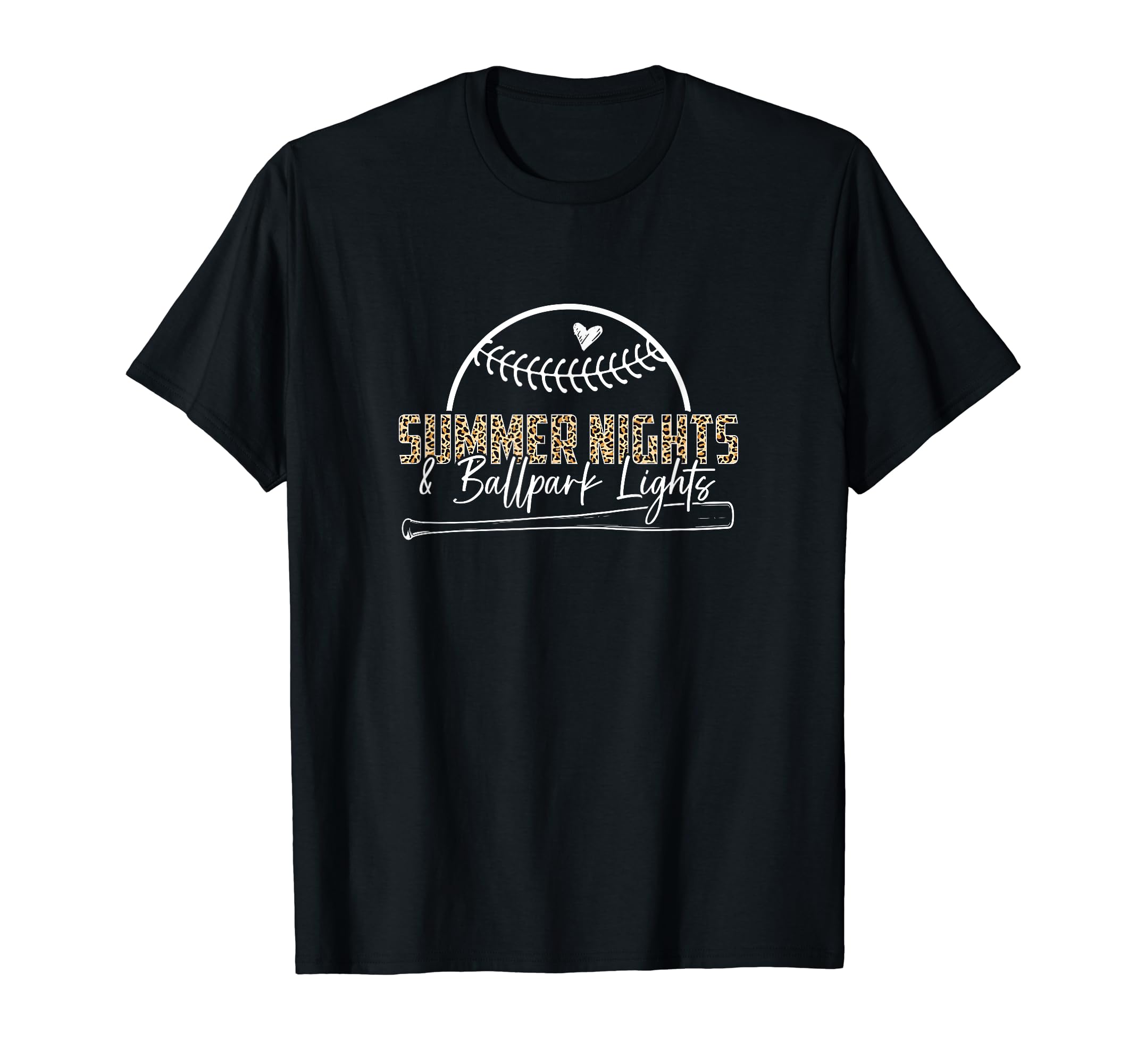 Softball Womens Leopard Pattern T-Shirt - Trendy Graphic Men Women - T-Shirt, Sweatshirt, Hoodie