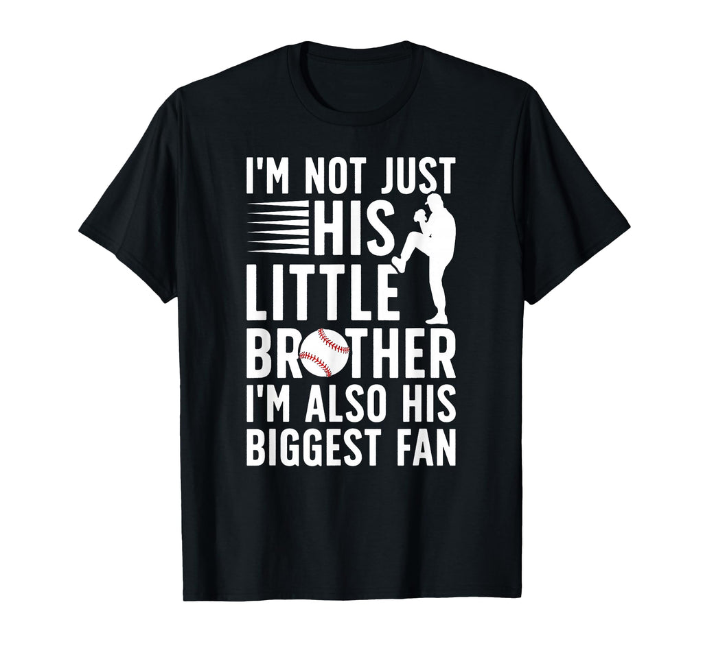 His Biggest Fan Baseball Brother Baseball T-Shirt - Graphic Print Unisex - T-Shirt, Sweatshirt, Hoodie
