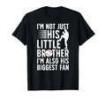 His Biggest Fan Baseball Brother Baseball T-Shirt - Graphic Print Unisex - T-Shirt, Sweatshirt, Hoodie