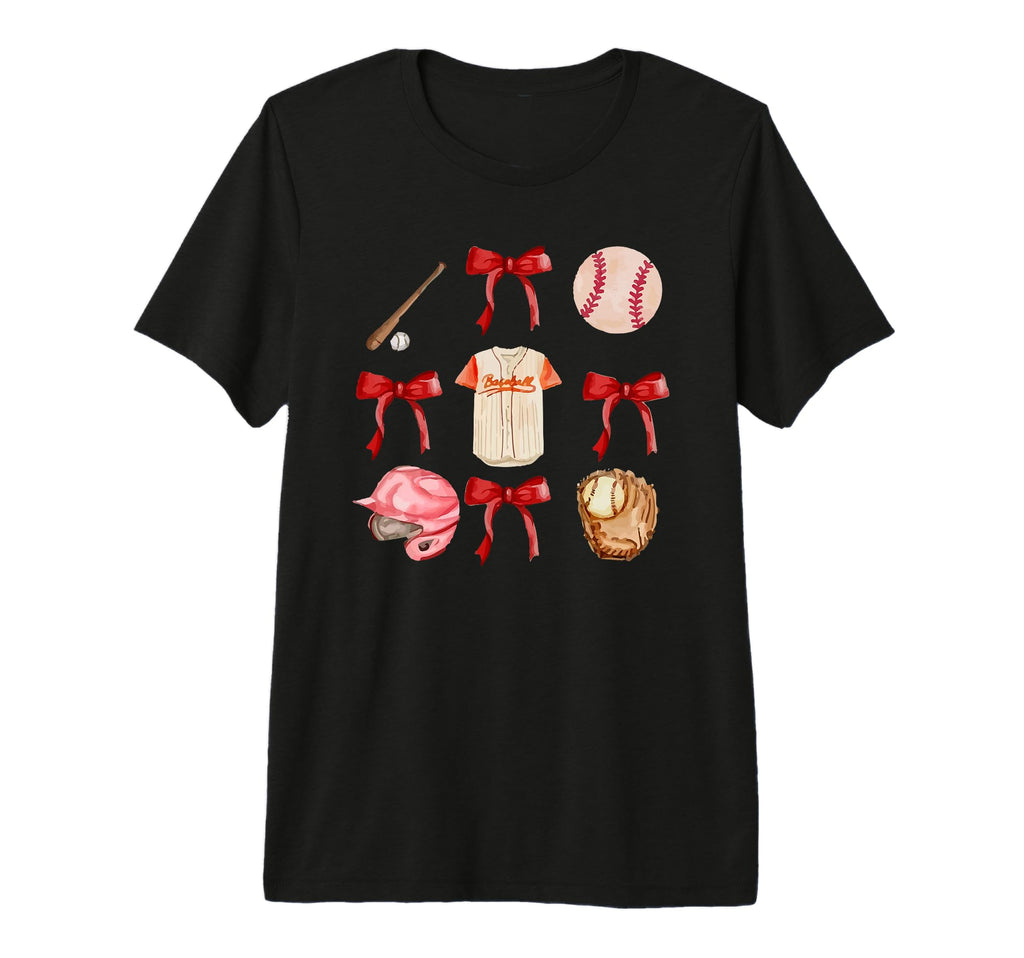 Baseball Mama Mom Coquette Tri Blend T-Shirt - Unique Graphic Unisex - T-Shirt, Sweatshirt, Hoodie
