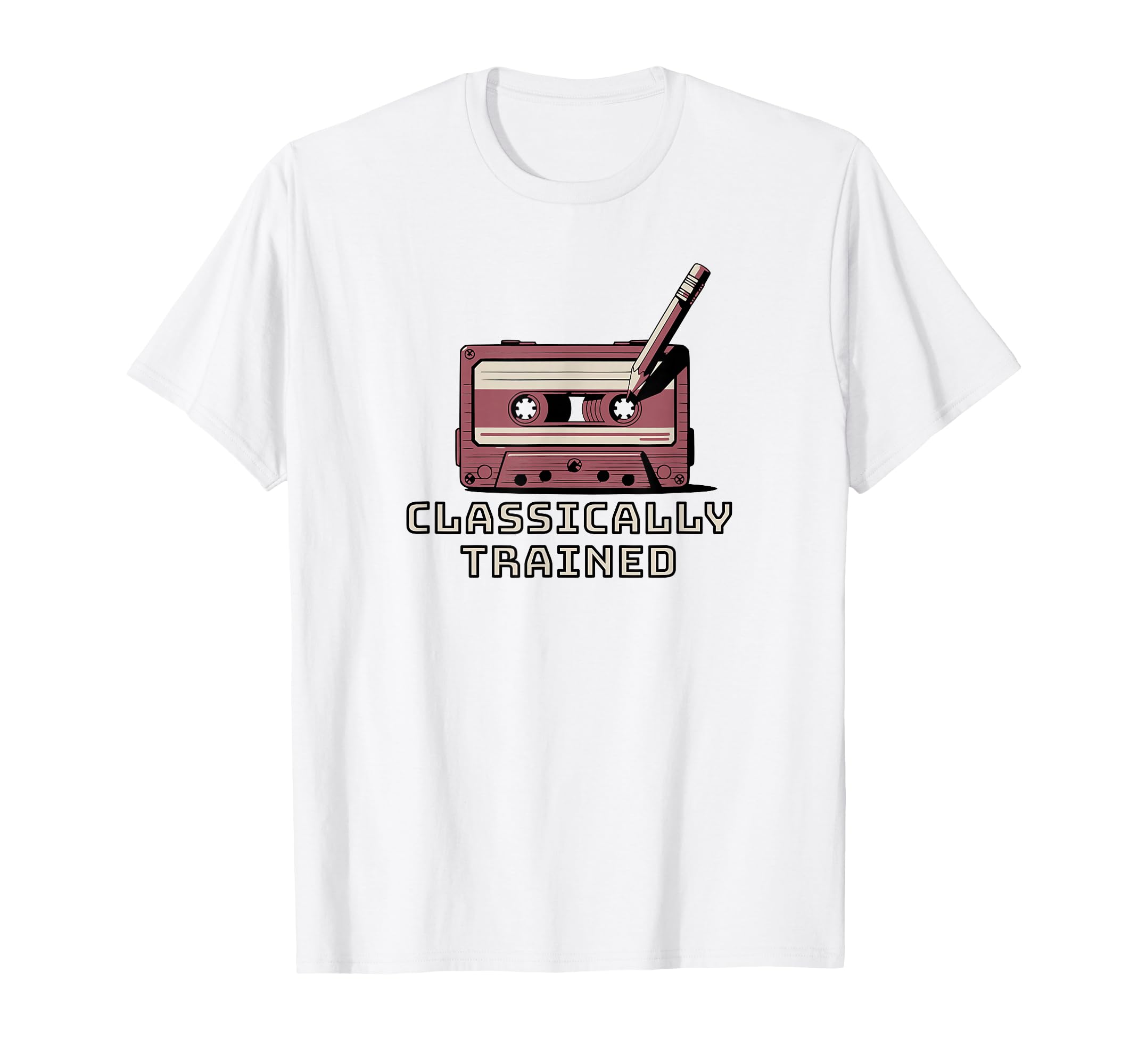 Classically Trained Cassette Tape T-Shirt - Trendy Graphic for Adults - T-Shirt, Sweatshirt, Hoodie