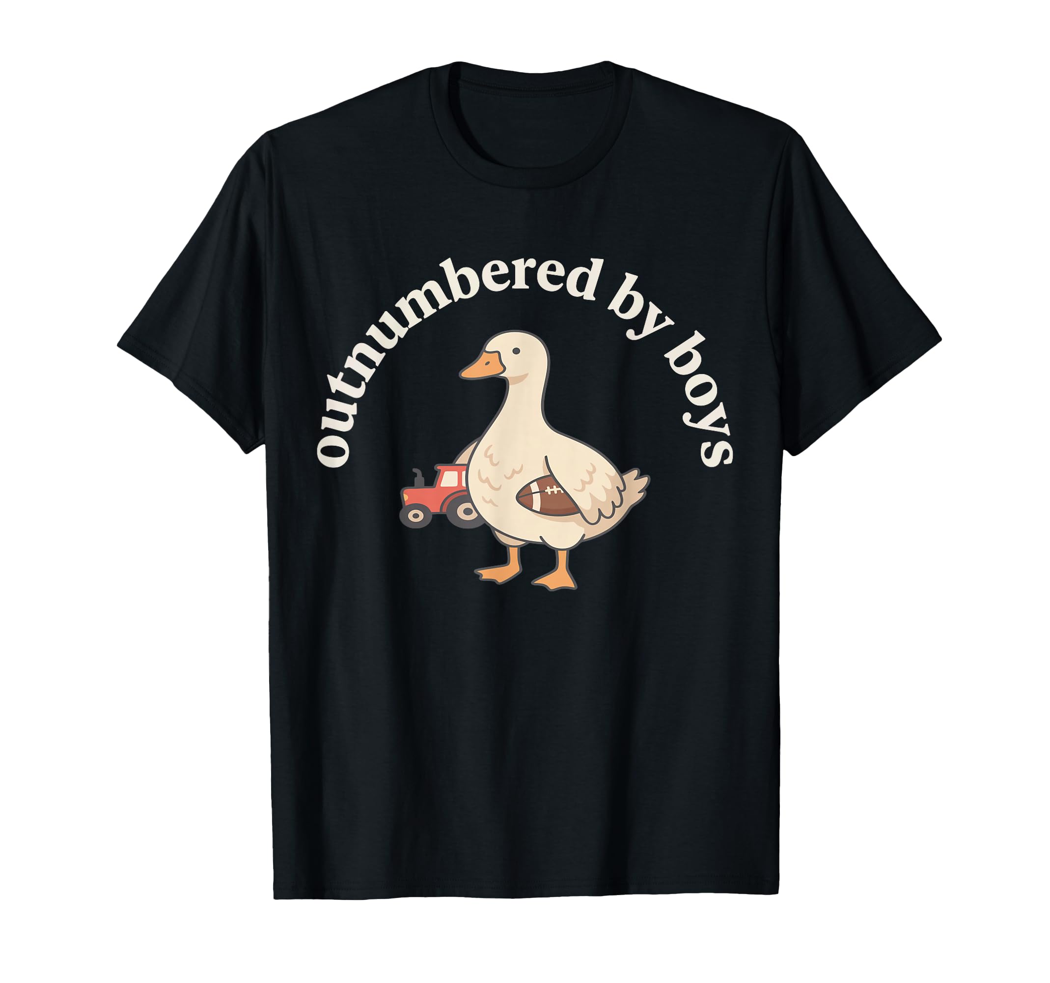 Outnumbered Funny Mom Baseball Goose T-Shirt - Casual Everyday Wear Unisex - T-Shirt, Sweatshirt, Hoodie