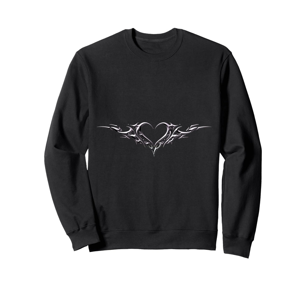 Alt Aesthetic Heart Tribal Heart Love Sweatshirt - Trendy Graphic Unisex - T-Shirt, Sweatshirt, Hoodie