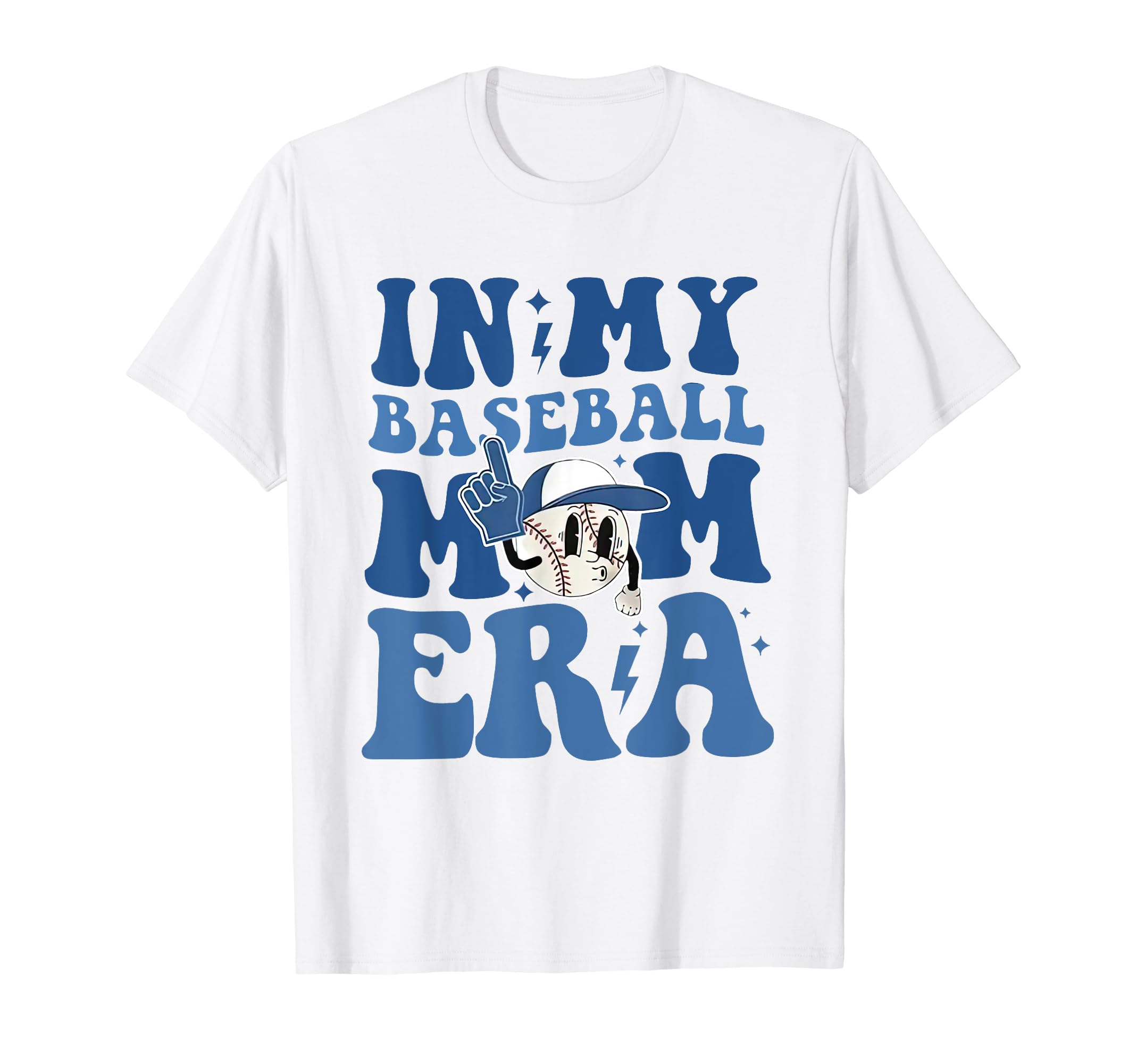 My Baseball Mom Era Groovy Baseball T-Shirt - Custom Art Print Men Women - T-Shirt, Sweatshirt, Hoodie