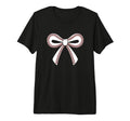 Baseball Bow Baseball Mom Mama Tri Blend T-Shirt - Unique Graphic Unisex - T-Shirt, Sweatshirt, Hoodie