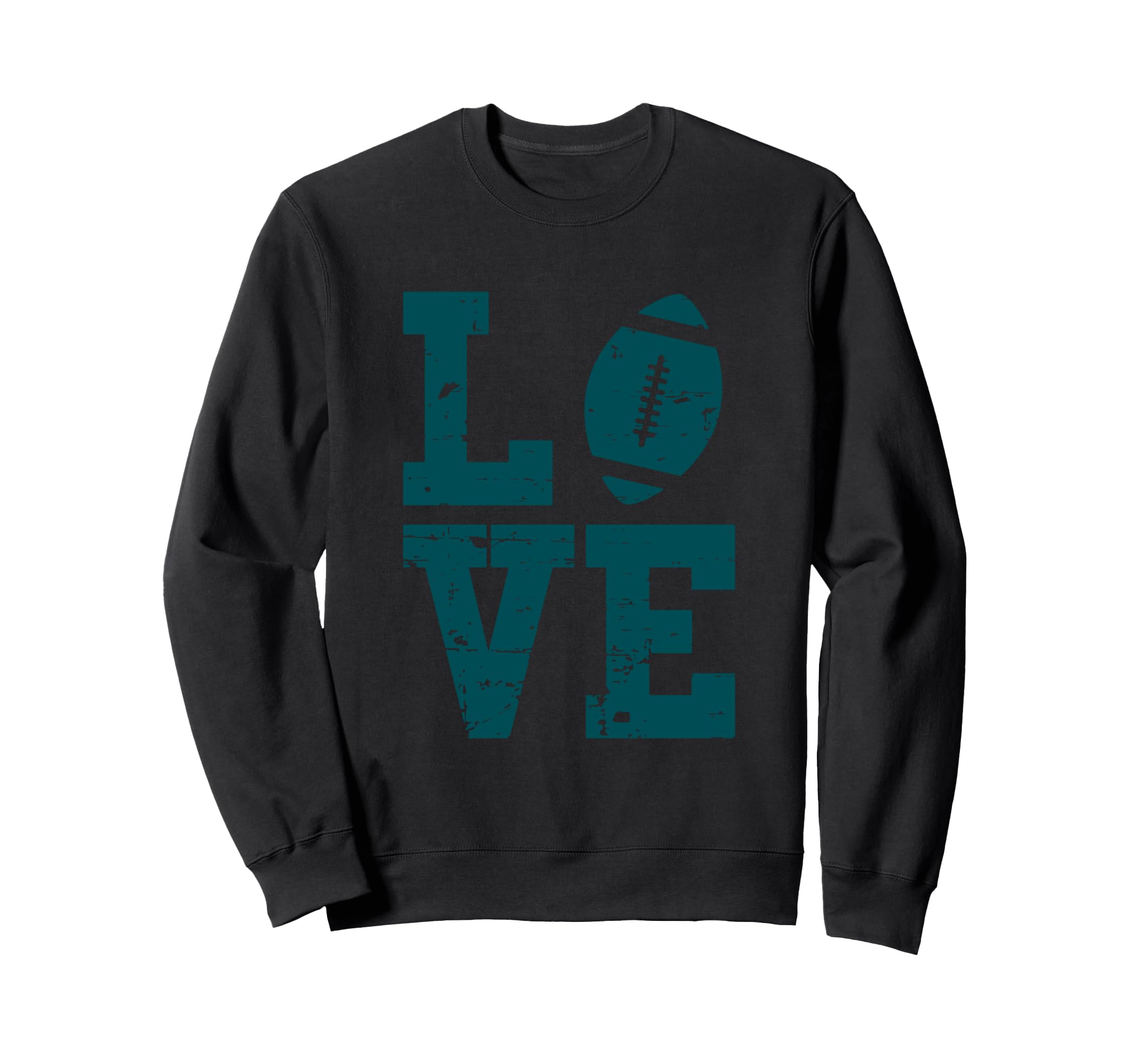 Us Football Love Distressed Sweatshirt - Trendy Graphic for Adults - T-Shirt, Sweatshirt, Hoodie