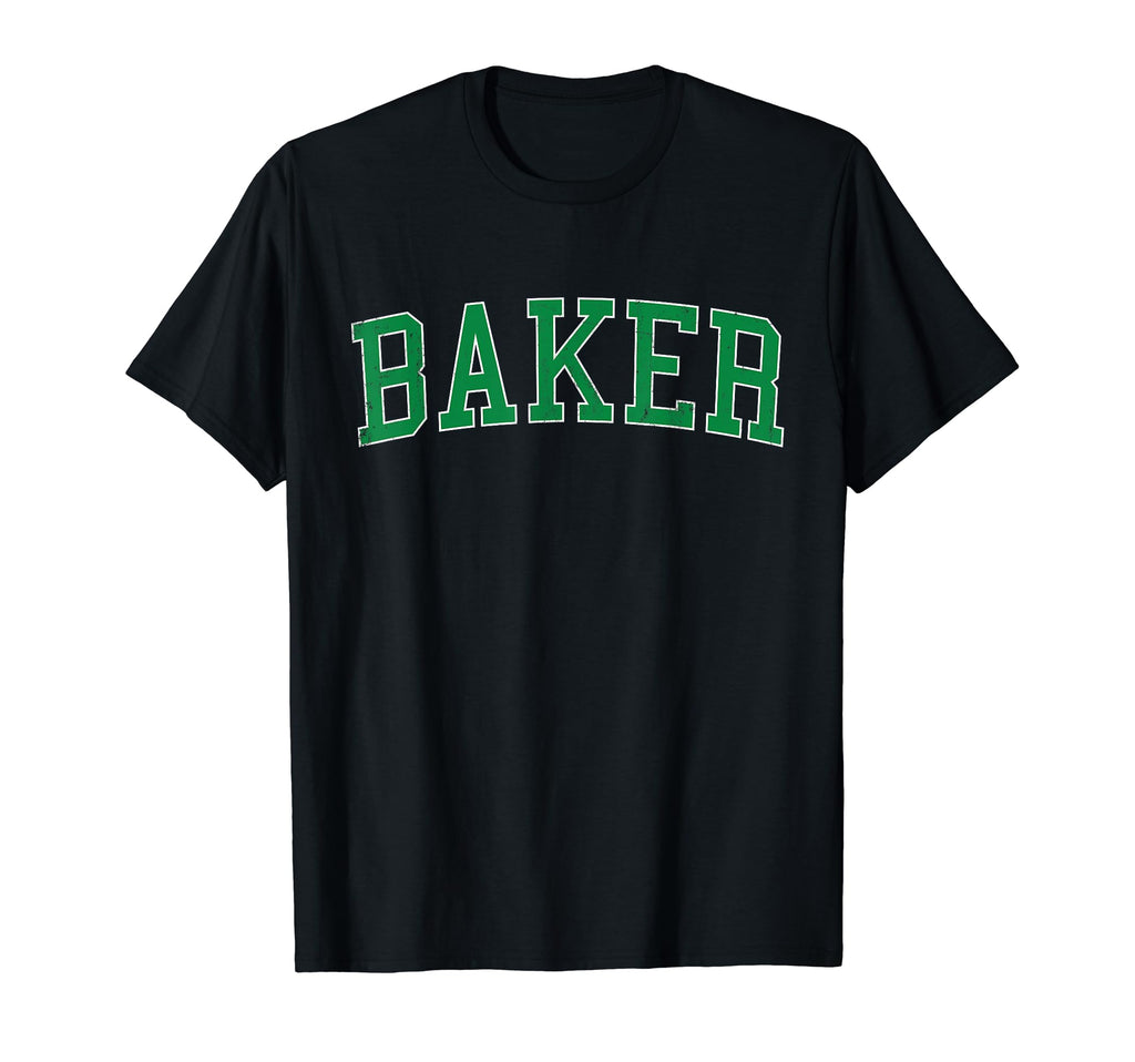 Baker La Distressed Green Varsity T-Shirt - Aesthetic Graphic for Adults - T-Shirt, Sweatshirt, Hoodie