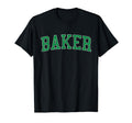 Baker La Distressed Green Varsity T-Shirt - Aesthetic Graphic for Adults - T-Shirt, Sweatshirt, Hoodie