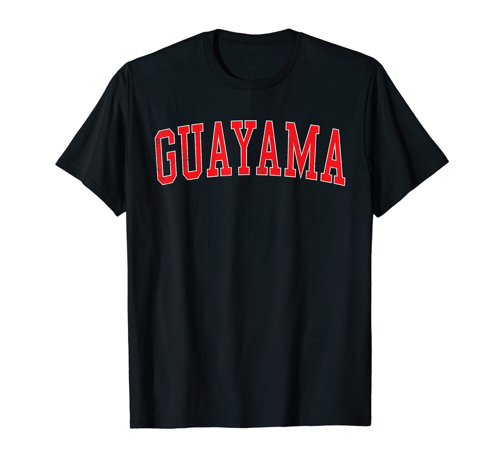 Guayama Pr Varsity Red Text T-Shirt - Custom Art Print Unisex - T-Shirt, Sweatshirt, Hoodie