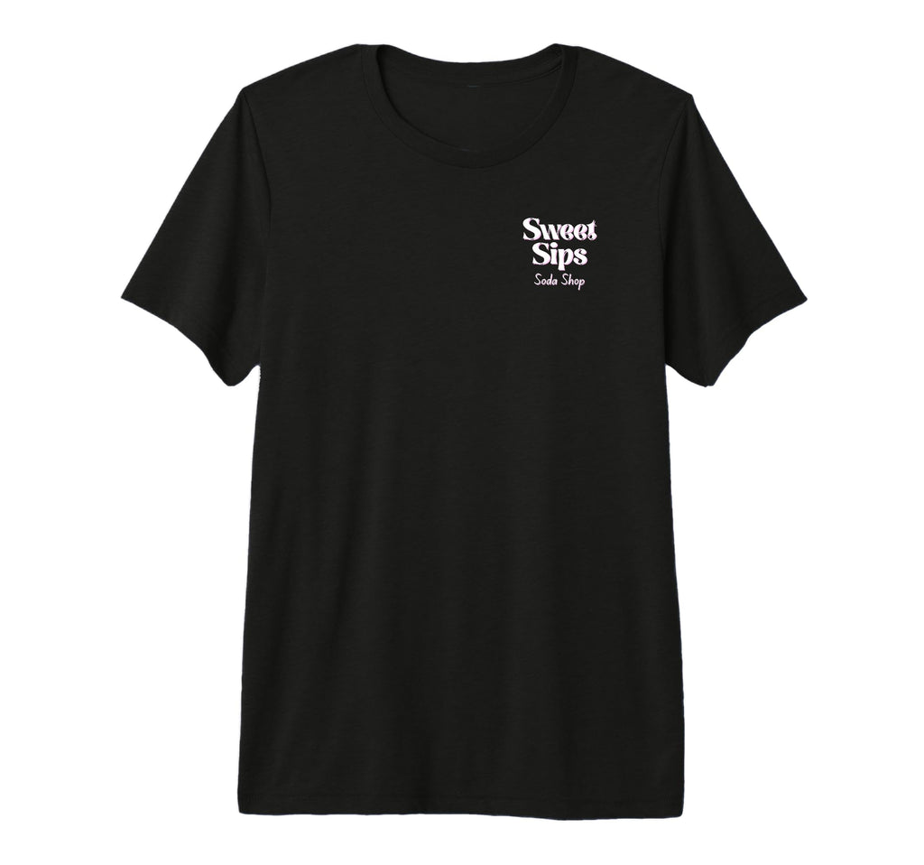 Sweet Sips Soda Shop Tri Blend T-Shirt - Fun Novelty Design Unisex - T-Shirt, Sweatshirt, Hoodie