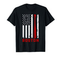 Boston American Flag Baseball Lover T-Shirt - Streetwear Style Unisex - T-Shirt, Sweatshirt, Hoodie