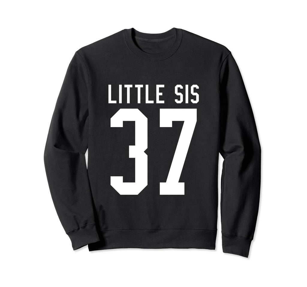 Number 37 Little Sis Biggest Fan Sweatshirt - Custom Art Print Unisex - T-Shirt, Sweatshirt, Hoodie