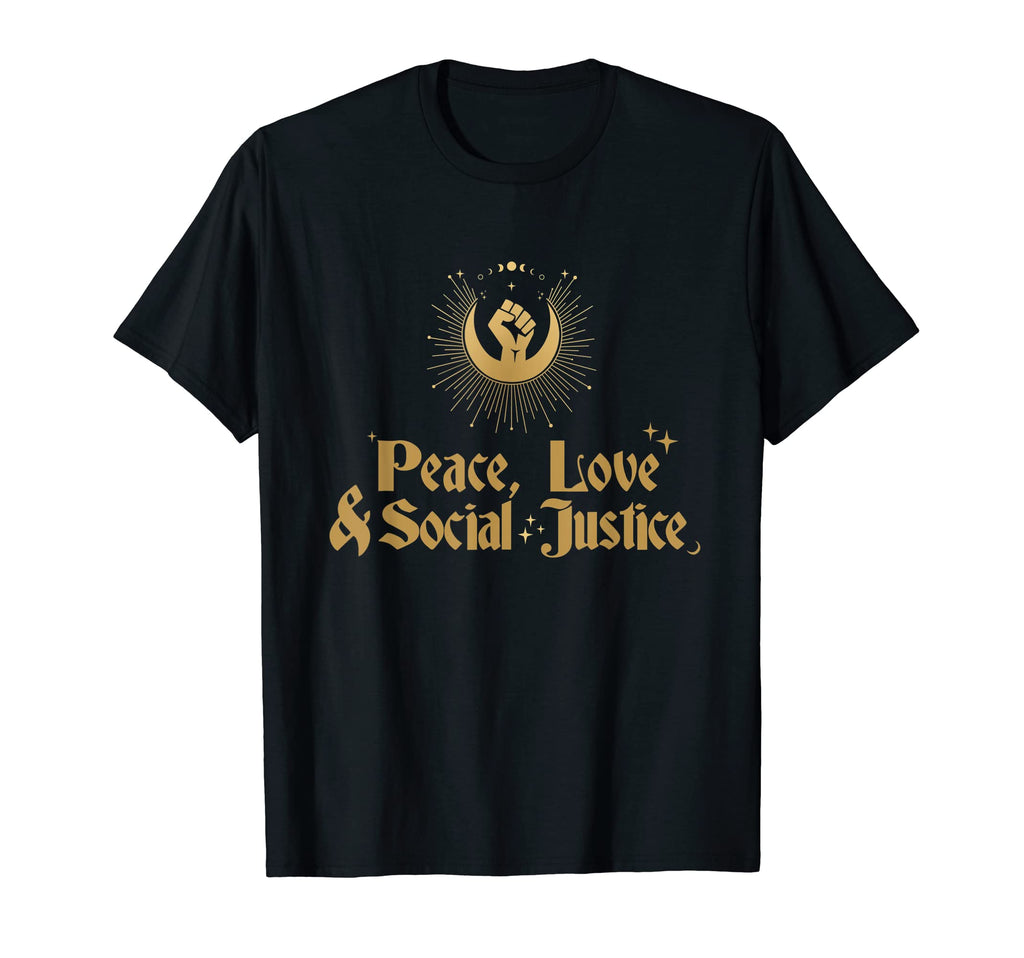 Witchy Feminist Activist Witch Peace T-Shirt - Custom Art Print Unisex - T-Shirt, Sweatshirt, Hoodie