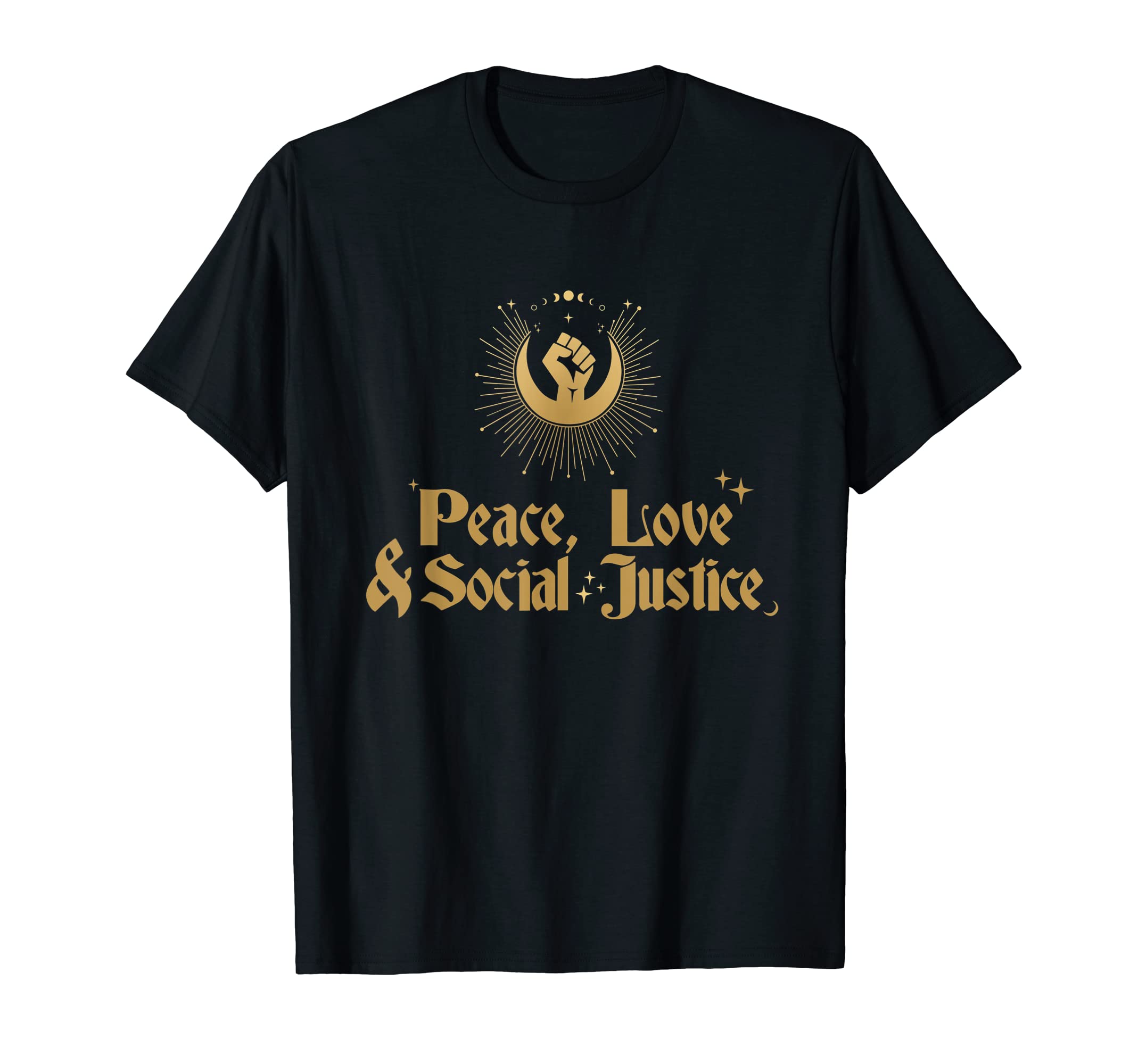 Witchy Feminist Activist Witch Peace T-Shirt - Custom Art Print Unisex - T-Shirt, Sweatshirt, Hoodie