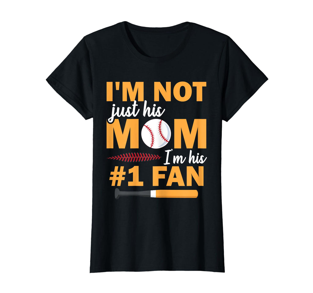 Baseball Mom Number 1 Fan T-Shirt - Custom Art Print for Adults - T-Shirt, Sweatshirt, Hoodie