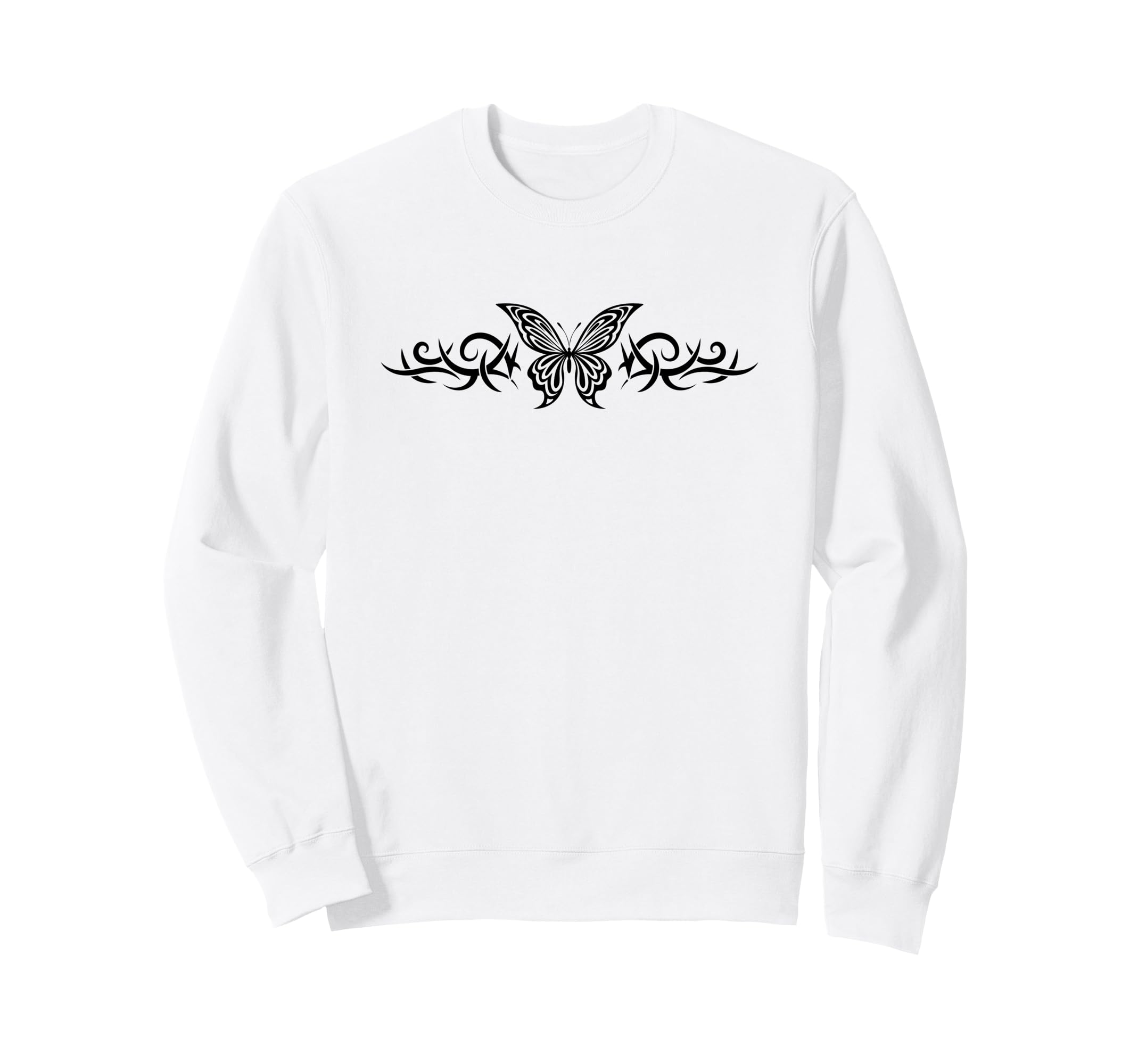Fairycore Butterfly Tattoo Y2K Grunge Sweatshirt - Custom Art Print Unisex - T-Shirt, Sweatshirt, Hoodie