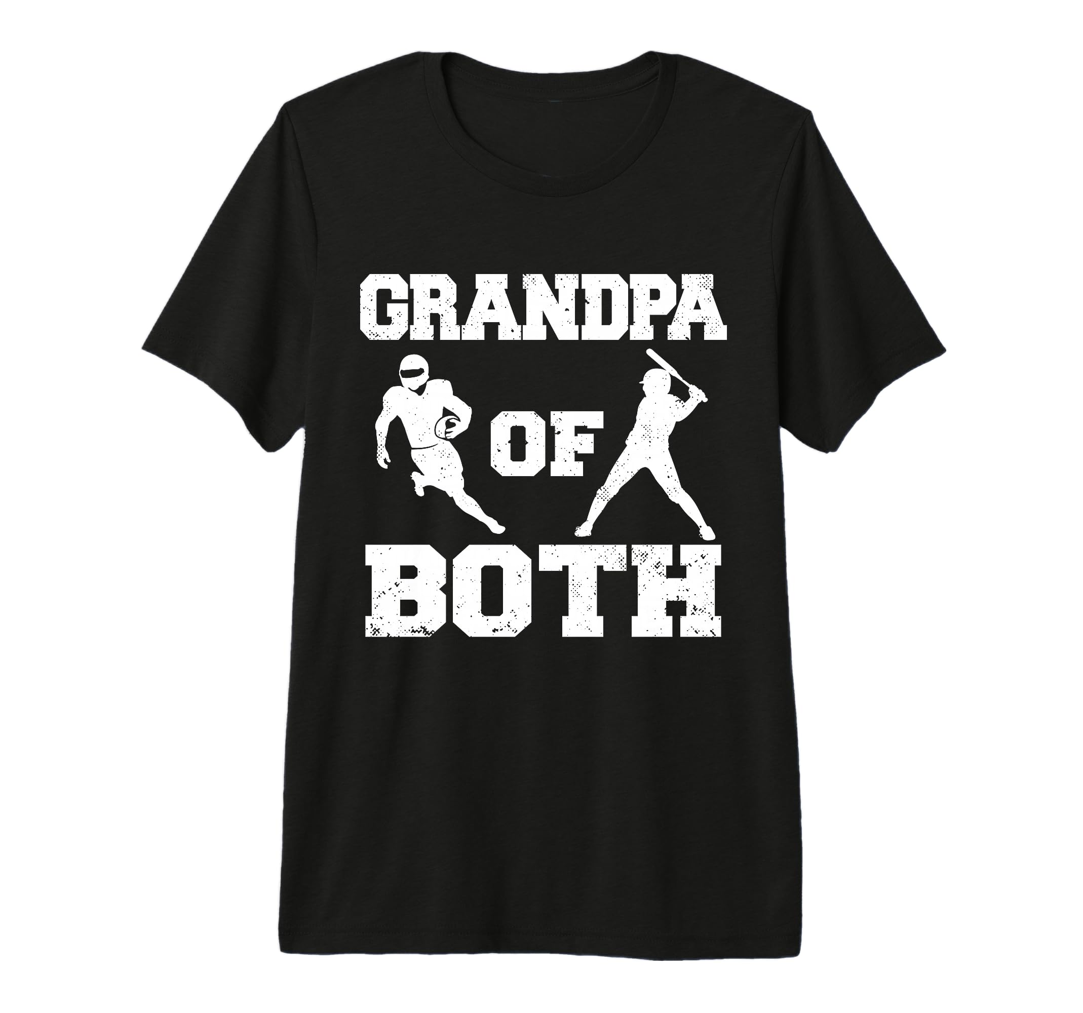 Mens Grandpa Both Funny Football Baseball T-Shirt - Graphic Print Unisex - T-Shirt, Sweatshirt, Hoodie