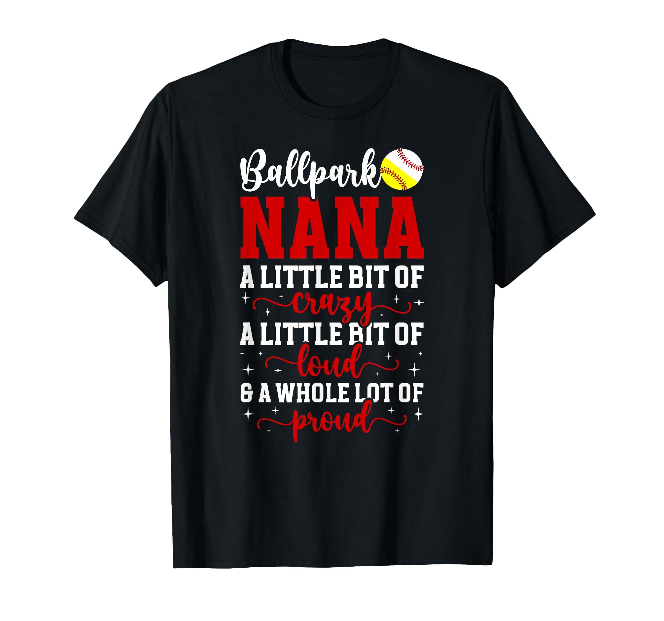 Ballpark Nana Definition Baseball T-Shirt - Custom Art Print Men Women - T-Shirt, Sweatshirt, Hoodie