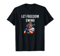 Let Freedom Swing Baseball Player T-Shirt - Minimalist Print for Adults - T-Shirt, Sweatshirt, Hoodie
