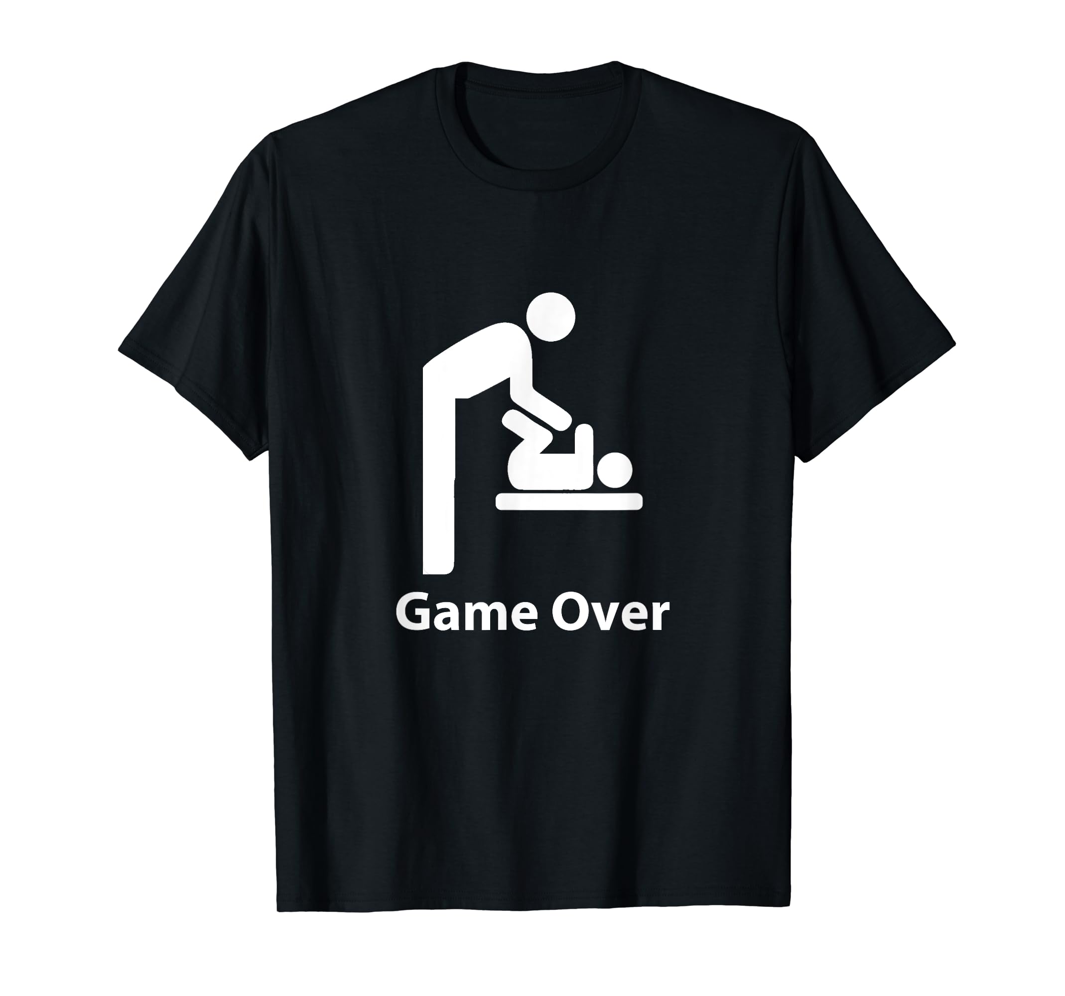 Game Over Expectant Dads To Be Fathers T-Shirt - Graphic Print for Adults - T-Shirt, Sweatshirt, Hoodie