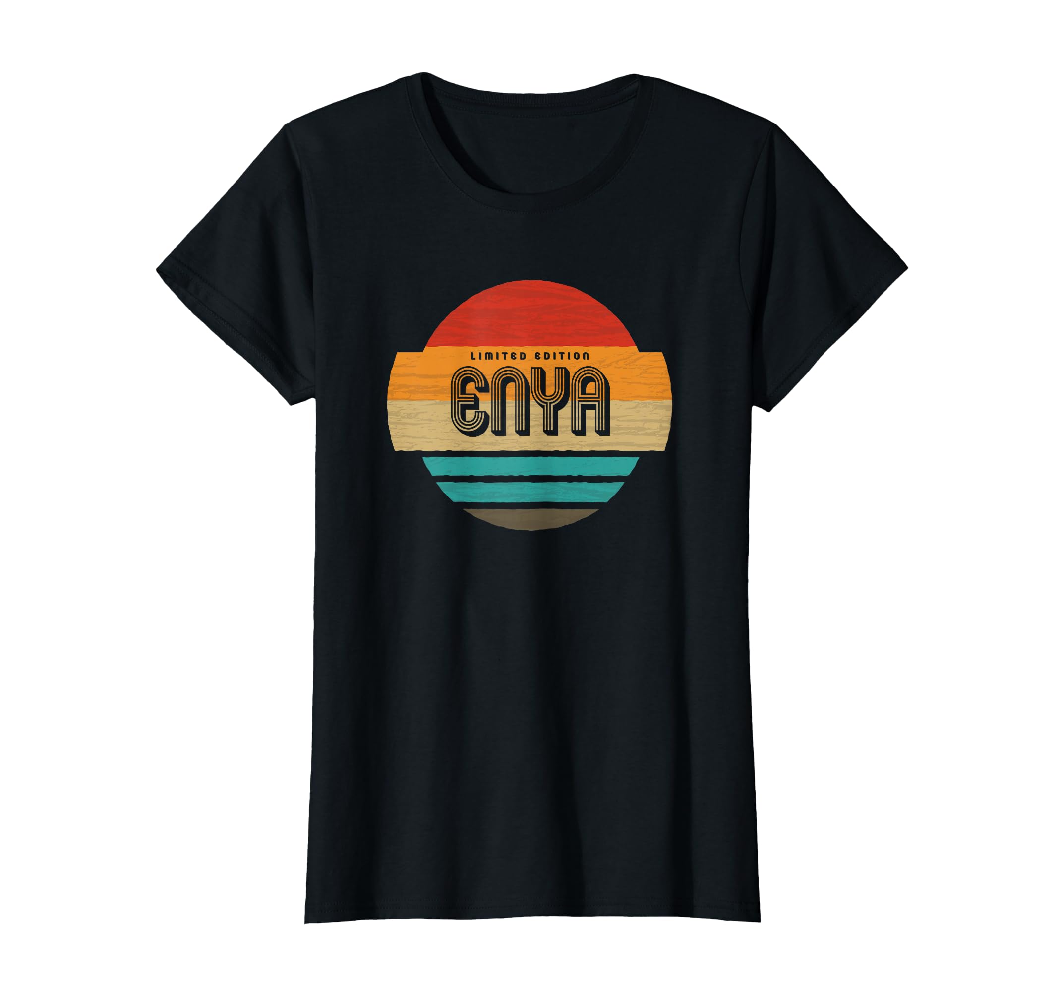 Enya Name Sunset T-Shirt - Minimalist Print Men Women - T-Shirt, Sweatshirt, Hoodie