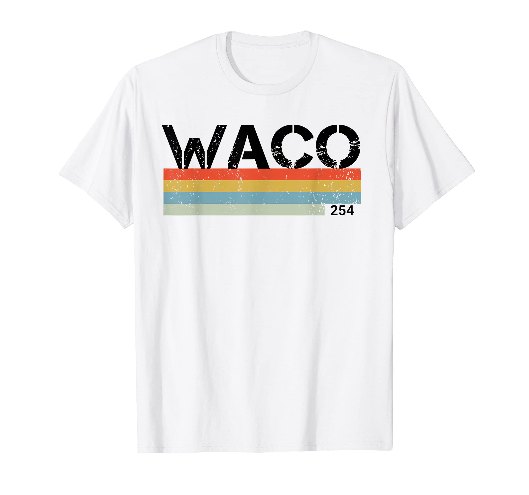 Waco Area Code 254 Stripes T-Shirt - Graphic Print for Adults - T-Shirt, Sweatshirt, Hoodie