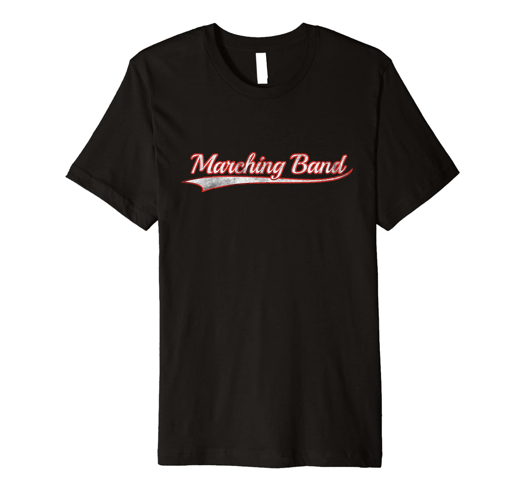 Marching Band Varsity Distressed T-Shirt - Minimalist Print for Adults - T-Shirt, Sweatshirt, Hoodie