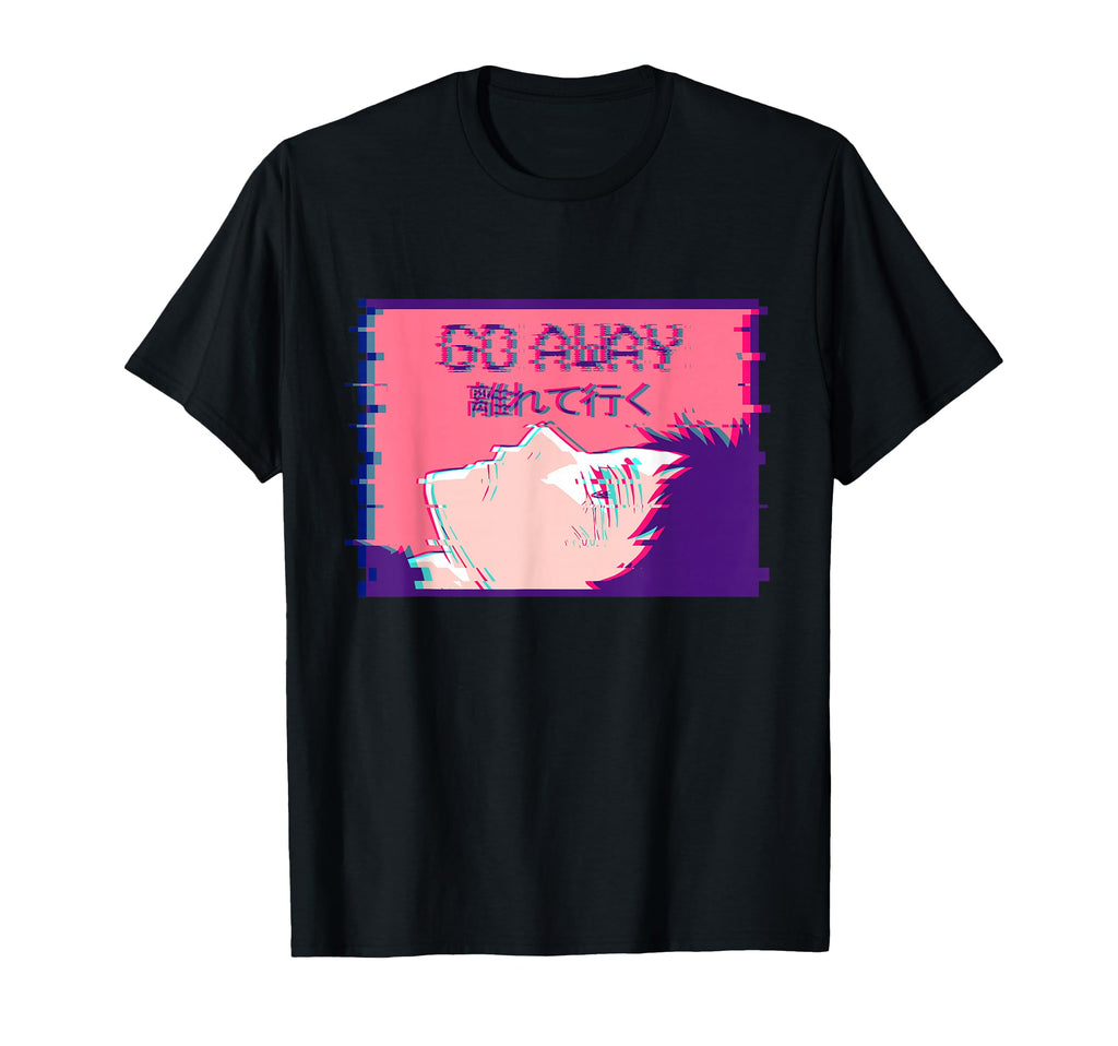 Go Away Sad Emo Anime Soft Eboy T-Shirt - Graphic Print for Adults - T-Shirt, Sweatshirt, Hoodie